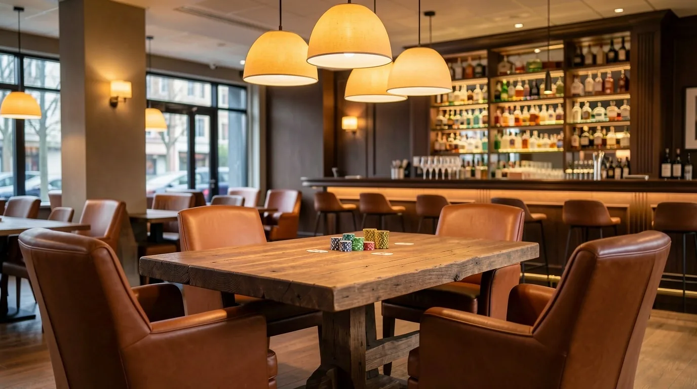 Exclusieve poker lounge ambiance bij Elva Roux Eindhoven